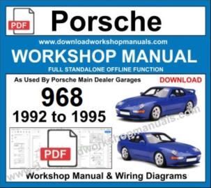 Porsche 968 Workshop Service Repair Manual Download